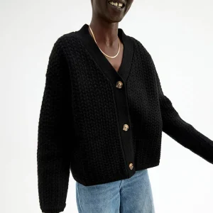Best Sale Cardigan Med Struktur Dame Kapsel
