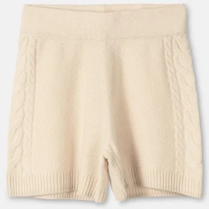 Outlet Flettestrikket Shorts I Ull Dame Underdeler