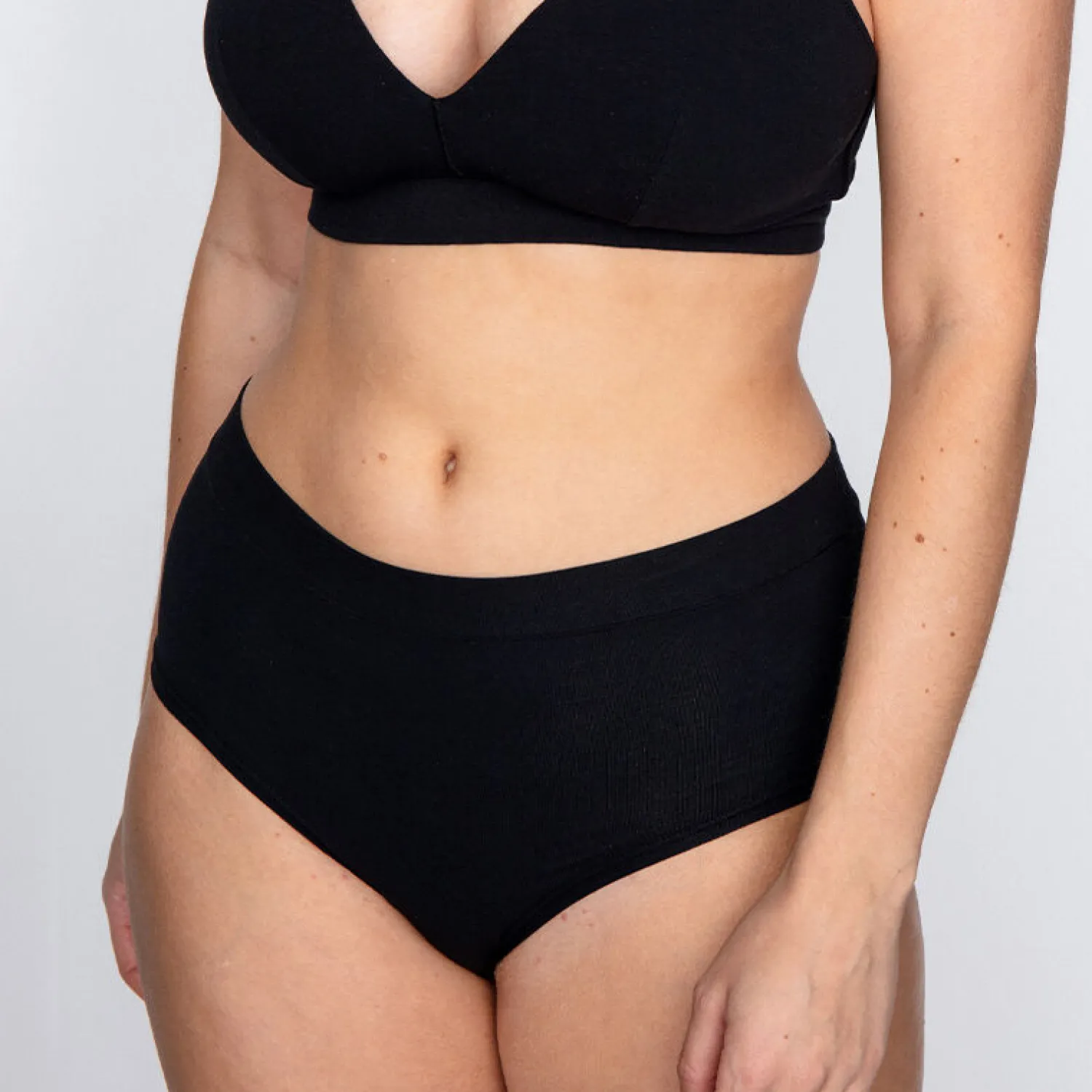 high_waist_truse_bomull_u_0-2.webp Best High Waist Truse Bomull, Uten Strammende Strikk X3 Dame Truser