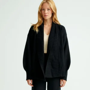 Store Oversized Cardigan Merinoull Dame Kapsel