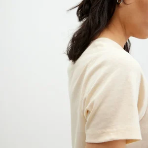 Cheap T-Skjørte Bomull Regular Fit Dame T-Skjorter