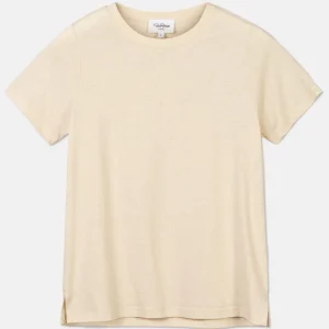 Cheap T-Skjørte Bomull Regular Fit Dame T-Skjorter